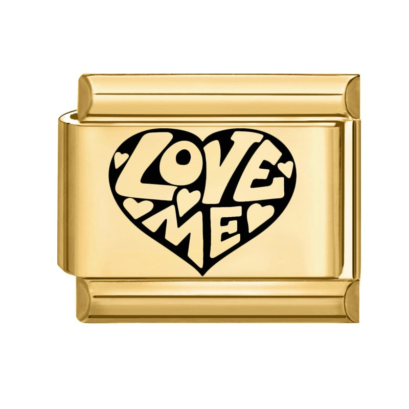 Wholesale  Italian Charm Bracelet 9mm DIY Splicing Removable Cartoon Gold Bottom Stainless Steel Composable Bracelet