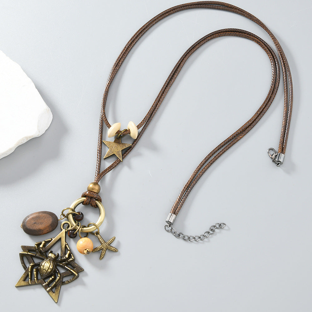 Wholesale Star  Starfish Retro Sweater Chain