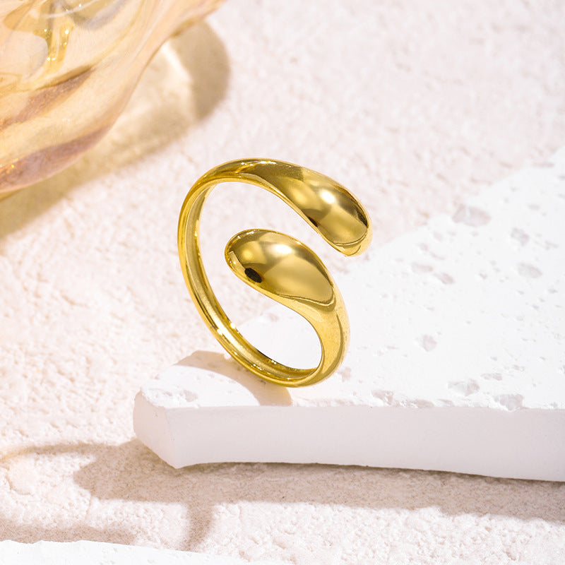 Wholesale Titanium steel plain open ring