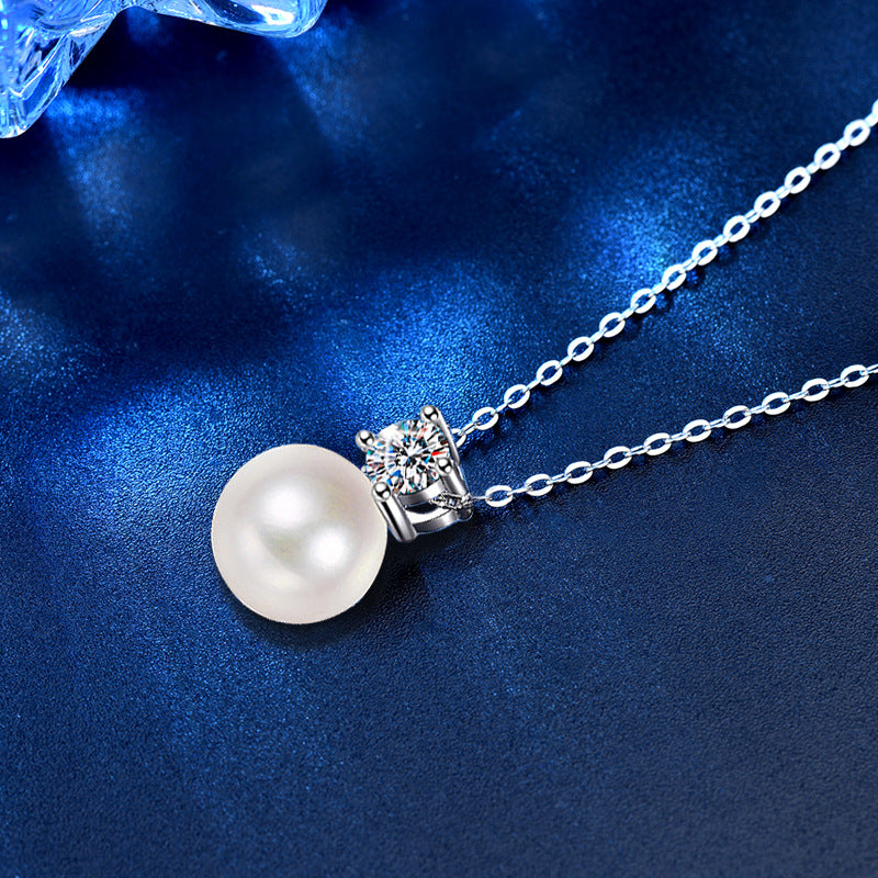 Wholesale  925 Sterling Silver Pearl Necklace