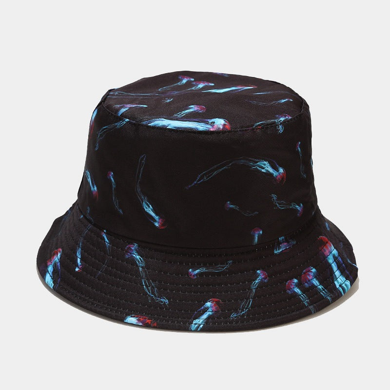 Wholesale Ocean Animal Pattern Double Sided Bucket Hat ACC-HT-LvYi008