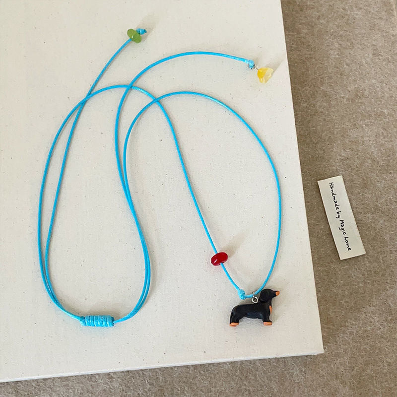 Wholesale Puppy Necklace Animal Pendant  Unique New Sweater Chain