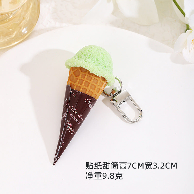 Wholesale Creative ice cream keychains