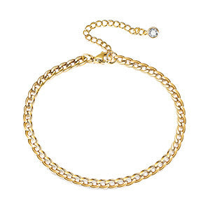 Wholesale Stainless Steel Geometric Anklet For Women Beach Style Fashion Jewelry Accessory