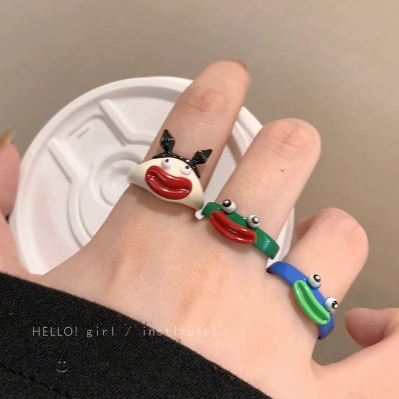 Wholesale Unique  cute sausage mouth ringr ring