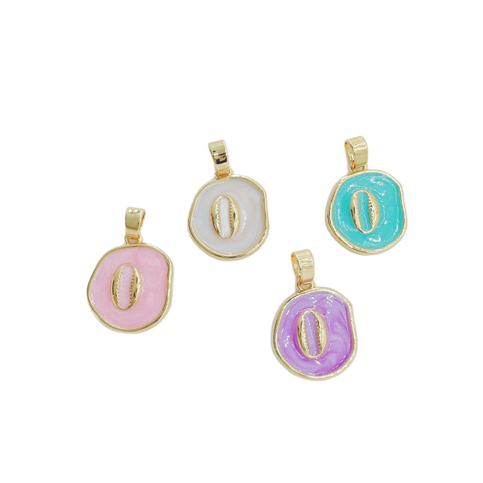 Wholesale Gold Plated Copper DIY Pendant Necklace European Style Jewelry Accessory for Women