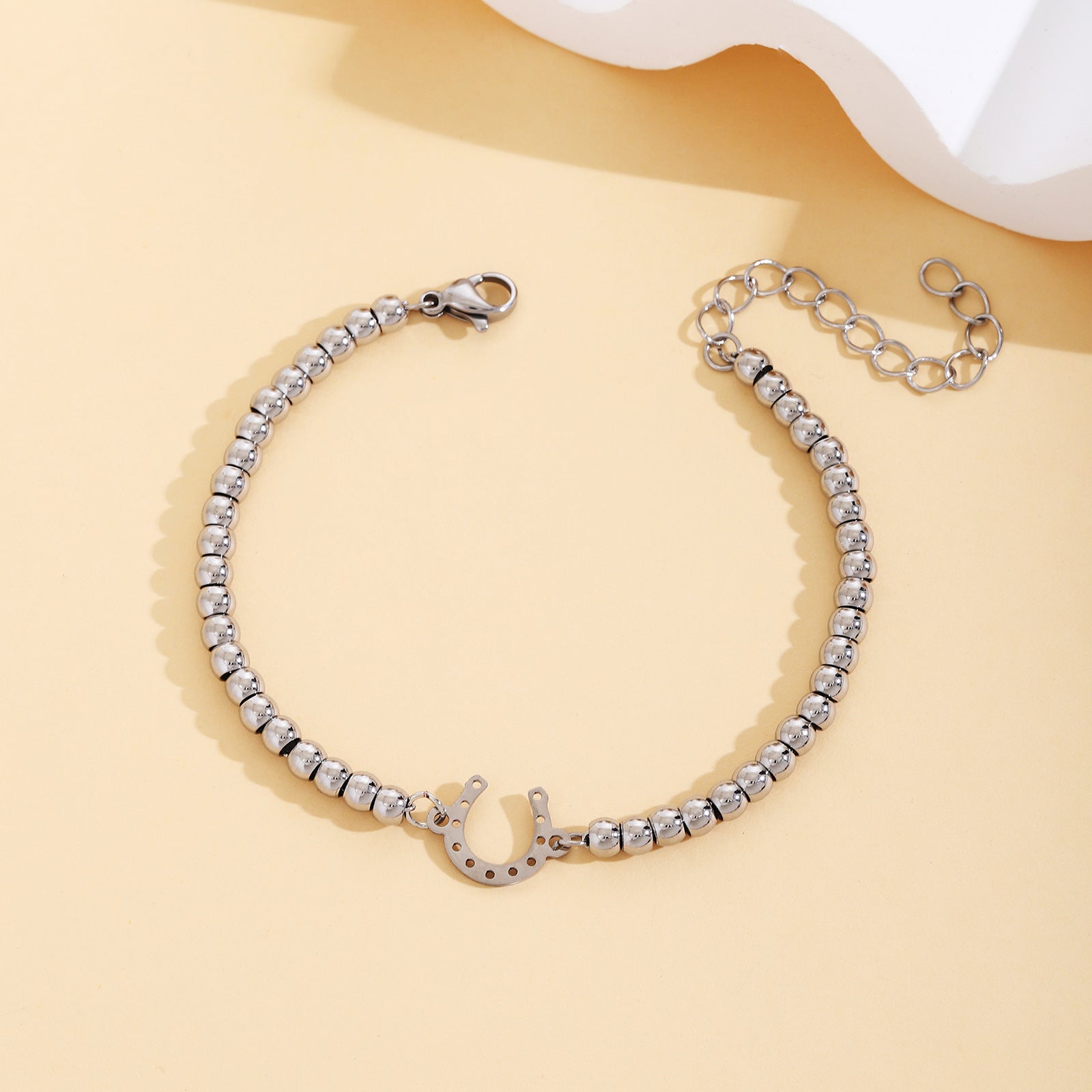 Wholesale  Stainless Steel Plated 18K Gold 4MM Beads  Mother's Day Bracelet