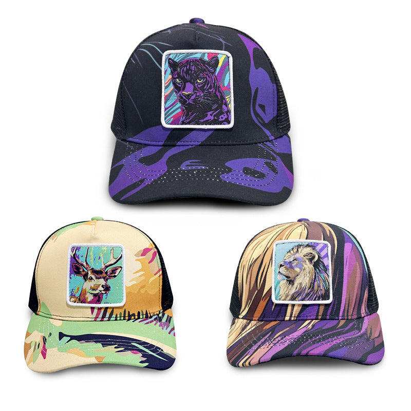 Wholesale Graffiti Animal Embroidery Baseball Cap