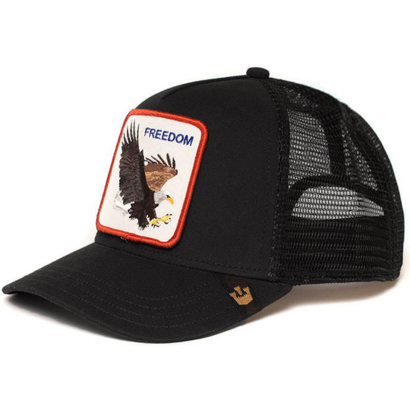 Wholesale Cartoon Animal Sun Protection Mesh Embroidery Hat Baseball Cap ACC-HT-JingKun007