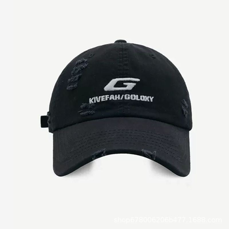 Wholesale Ripped Hip Hop Embroidery Cotton Hat Baseball Cap ACC-HT-HuiYu001