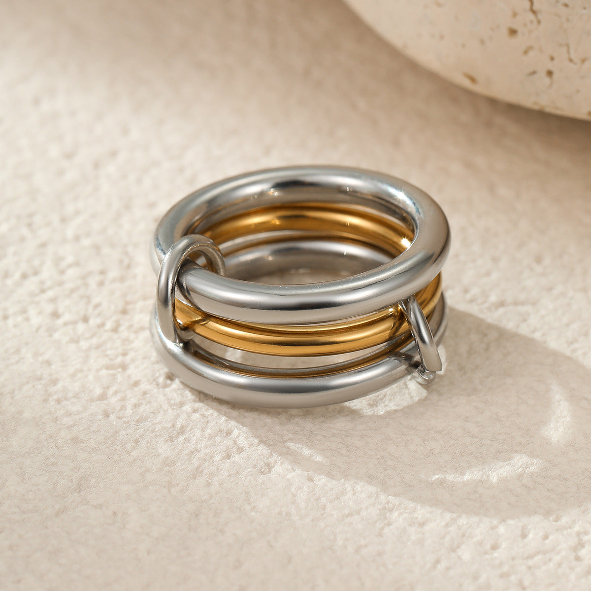 Wholesale  stacked color matching stainless steel ring