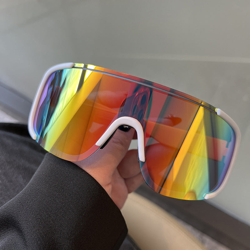Wholesale Trendy Frameless Windproof Cycling Sunglasses UV400 Fashion Accessory Gift for Men