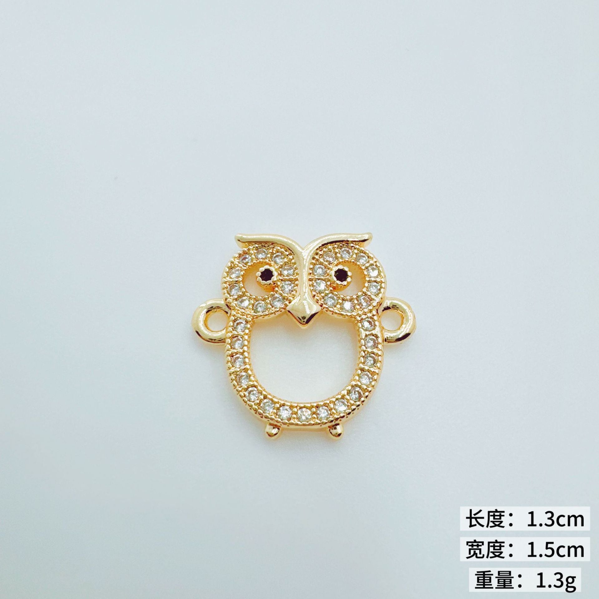 Wholesale 18K Gold Plated Copper Owl Swallow Pendant Charm - Trendy Jewelry Accessory for DIY Necklace Bracelet Making