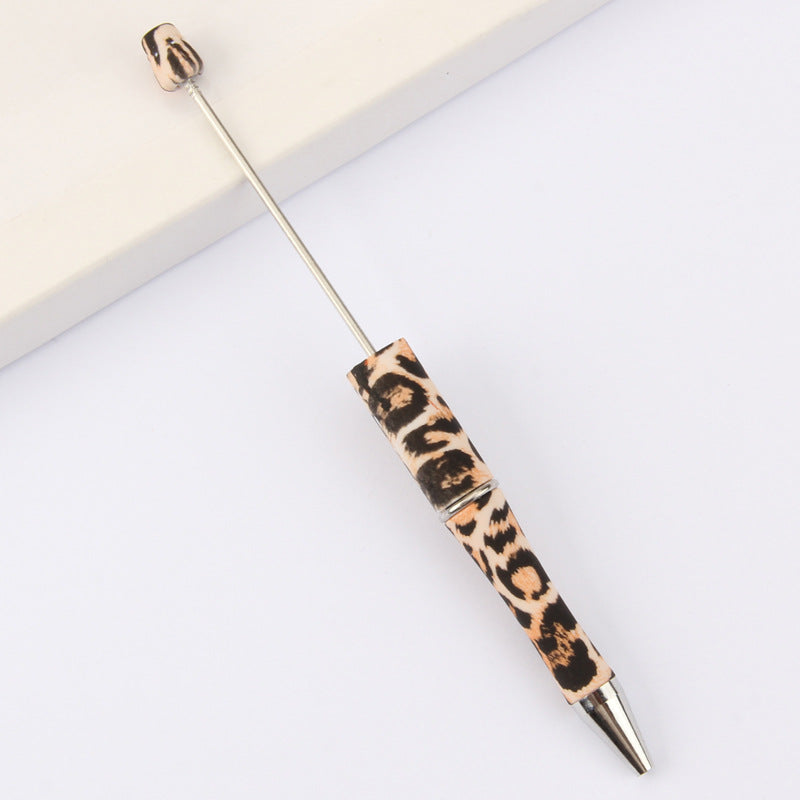 Wholesale Beadable Pens Leopard Print Floral Cow Independence Day Print DIY Beaded Pens ACC-PN-JinBN015