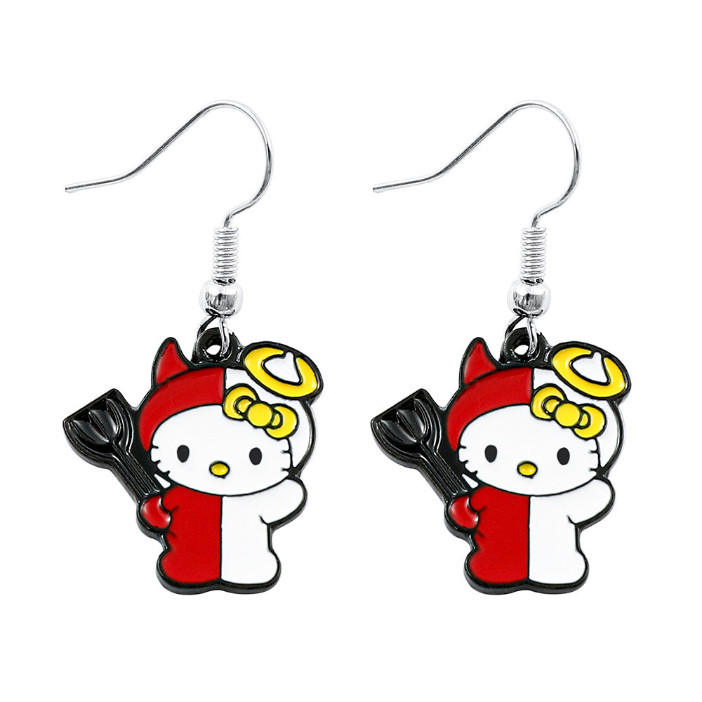 Wholesale Cute Cartoon Kitten Halloween Series Earrings ACCVIP-ES-KeFeng005