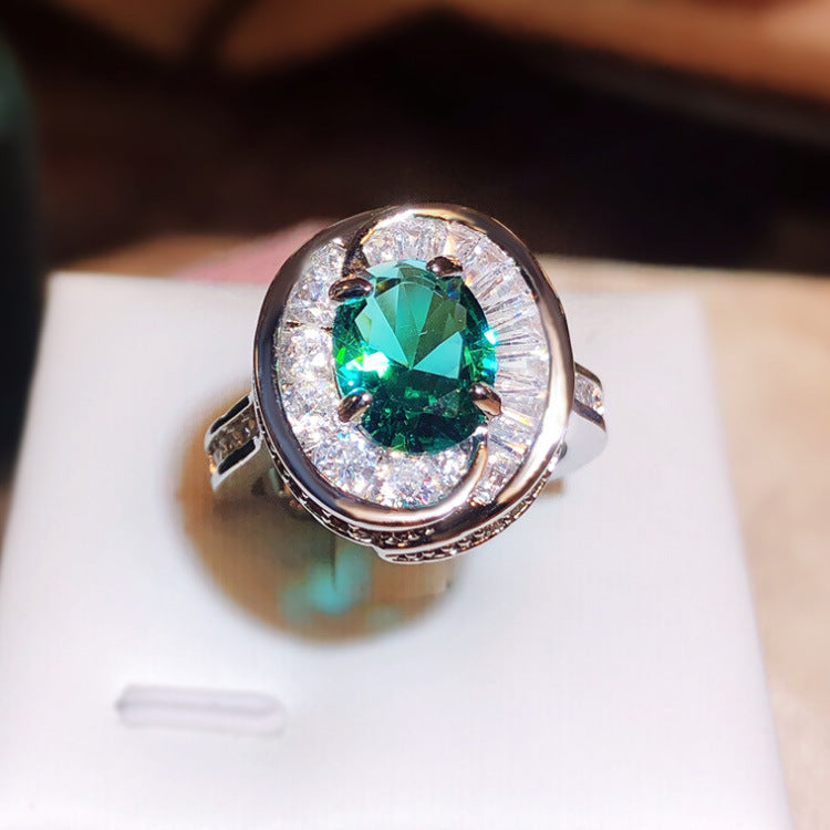 Wholesale  green  natural luxury ring