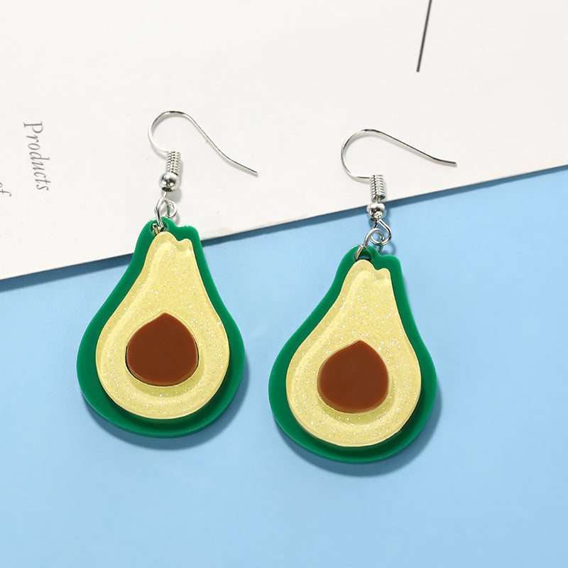 Wholesale Creative Acrylic Earrings Cute Fruit Earrings ACC-ES-Jiay013