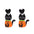 Wholesale  Pumpkin Cat Skull Funny Exaggerated Acrylic Halloween Earrings
