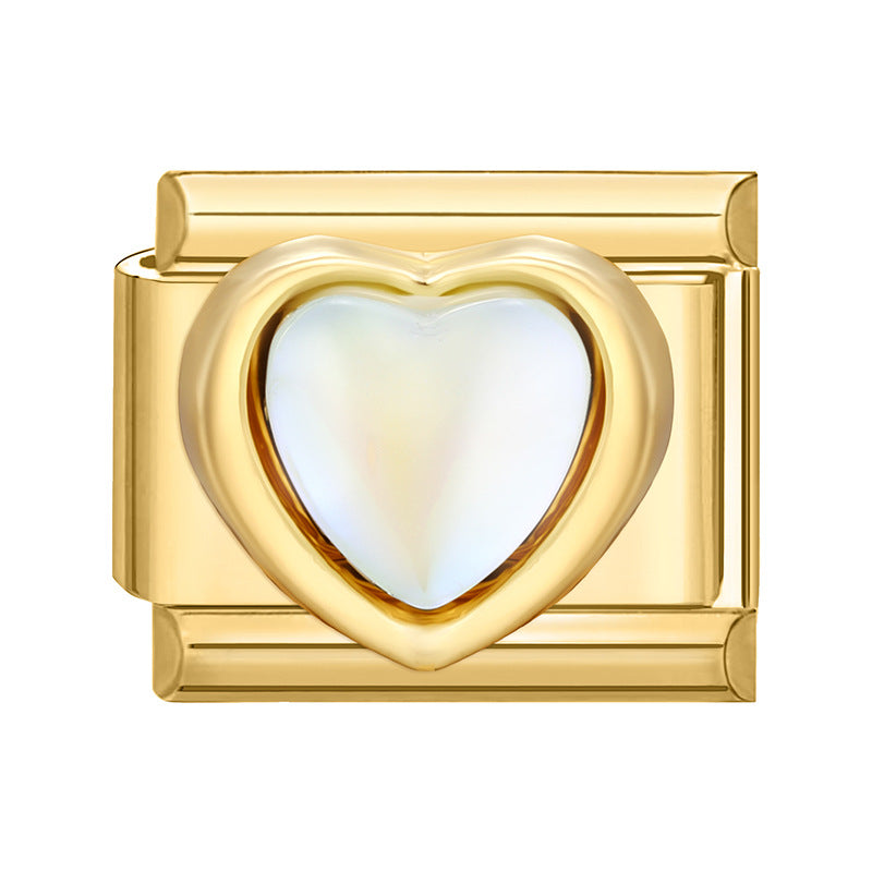 Wholesale Italian Charm Bracelet 9mm DIY Splicing Gold  Stainless Steel Composable Bracelet