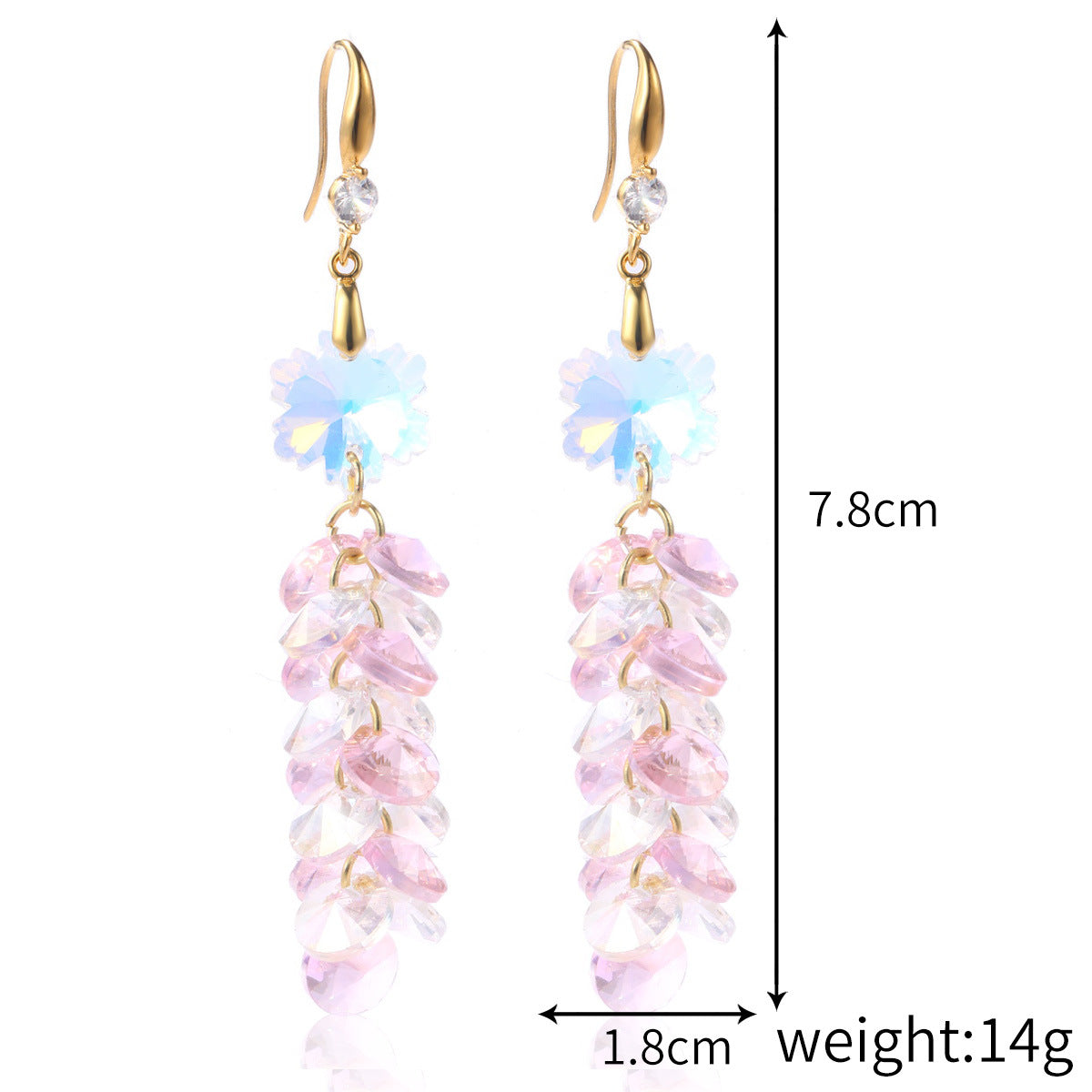 Wholesale Colorful Crystal Earrings ACC-ES-ManYi001