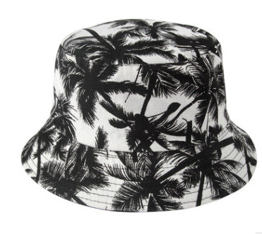 Wholesale  Fashion Printed Cherry Fisherman Hat Bucket Hat