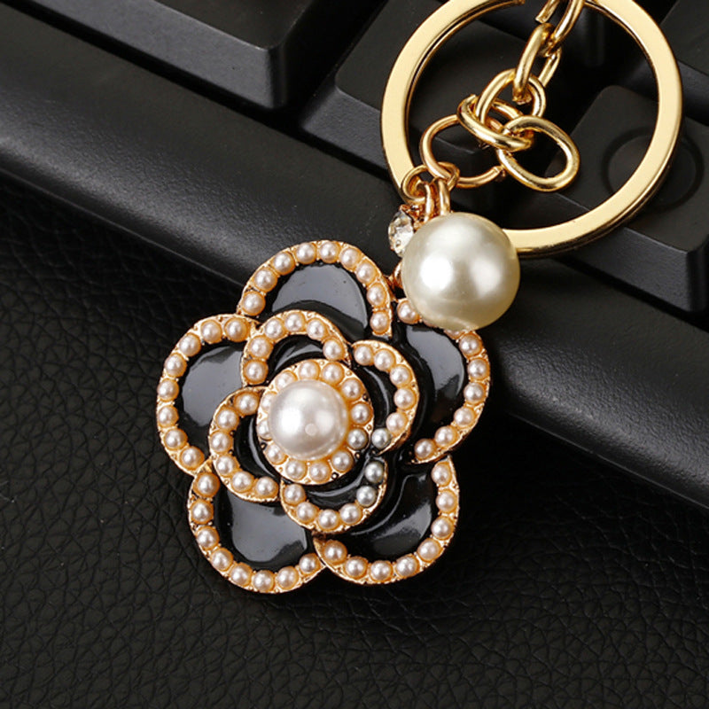 Wholesale Flower Zinc Alloy Keychain ACC-KC-RuiYuan001