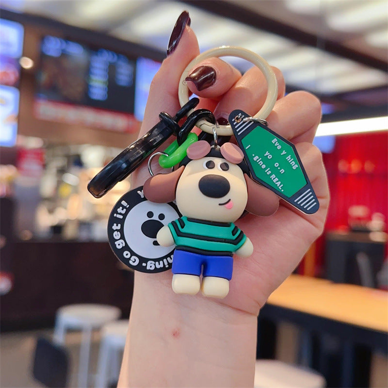 Wholesale Cute cartoon silicone keychain