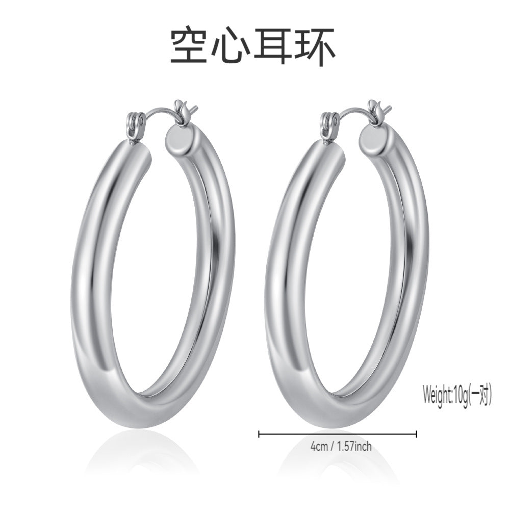 Wholesale Stainless steel hoop earrings