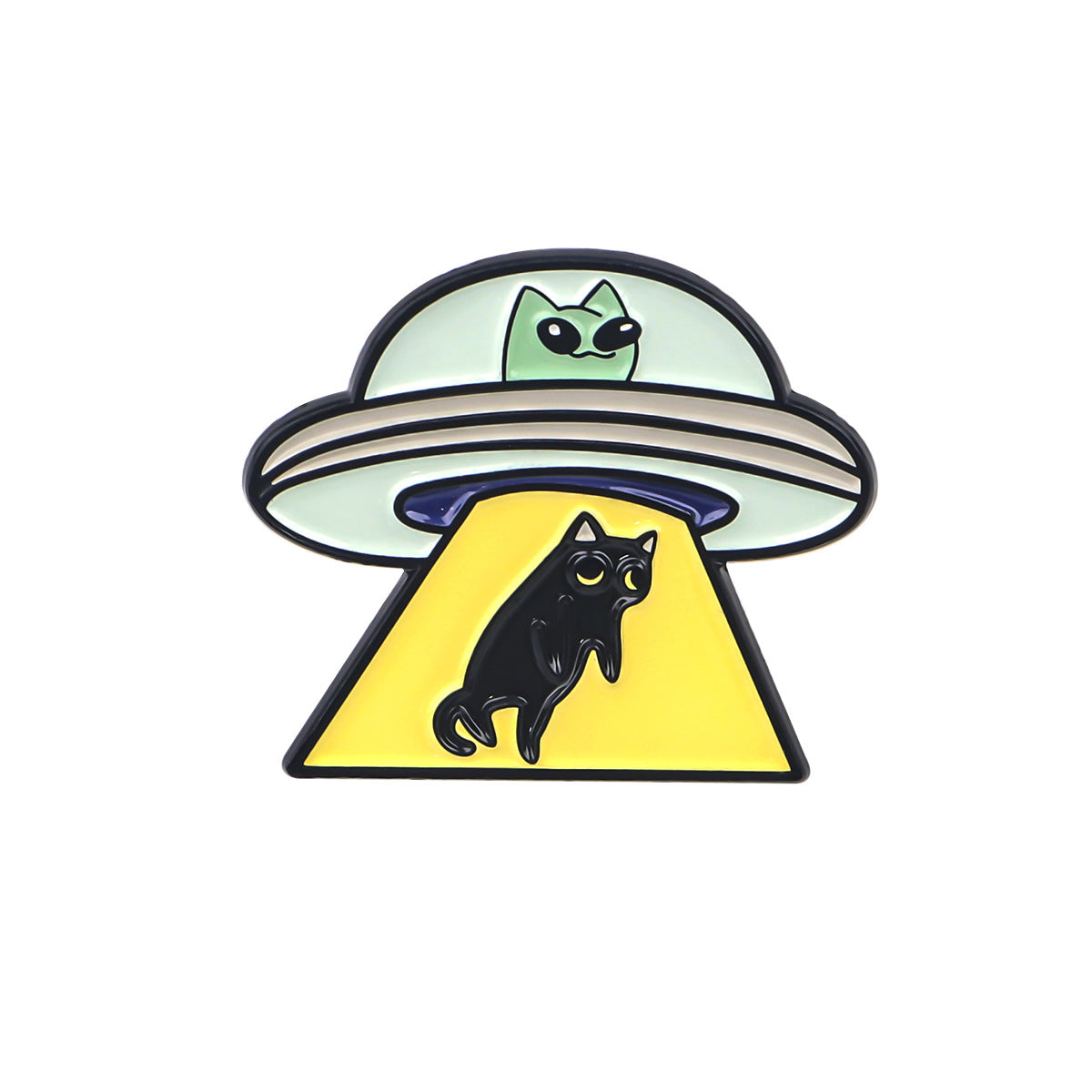 Wholesale Cartoon UFO alien animal brooch badge