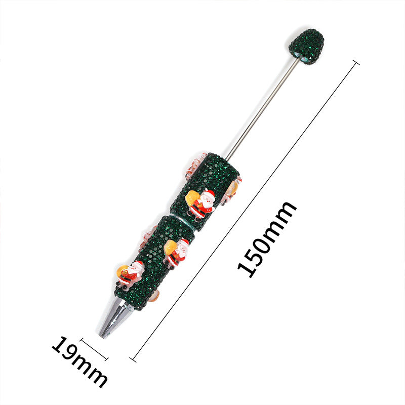 Wholesale 5PCS full diamond Christmas Beadable Pens