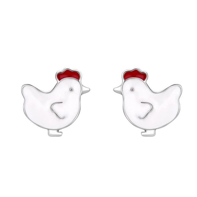 Wholesale  Cartoon Walking Chick Earrings Cute Personalized Oil Dripping Animal Earrings
