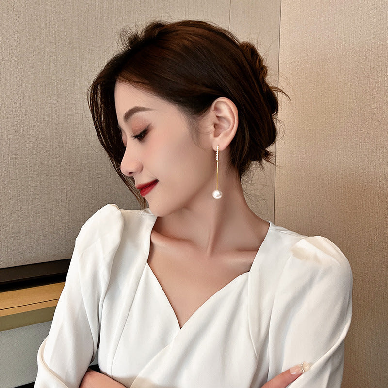 Wholesale S925 Silver Needle Tassel Ear Earrings