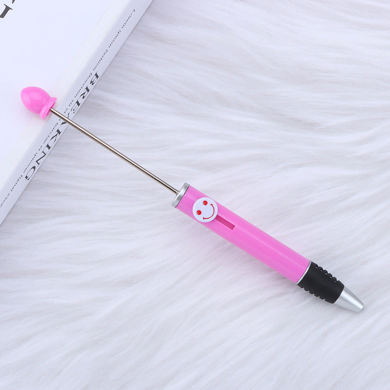 Wholesale 50pcs Beadable Pens Smiley Face Plastic DIY Beaded Pens ACC-PN-JinBN023