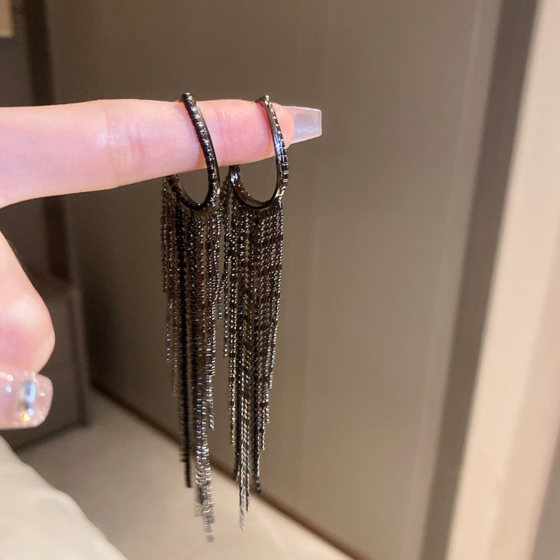 Wholesale Black Vintage Flower Butterfly Silver Needle Earrings ACCVIP-ES-KJ002