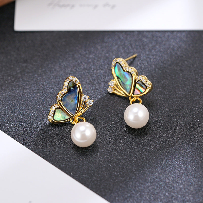 Wholesale Retro  Butterfly Pendant Earrings
