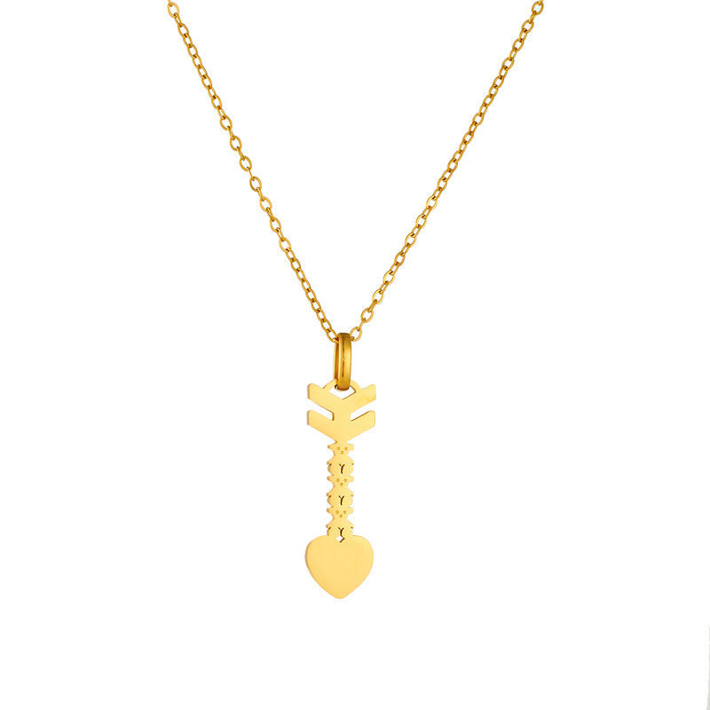 Wholesale bear stainless steel necklace suit arrow bear  earrings