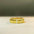 Wholesale 925 sterling silver wide and narrow 18K gold plated ring