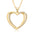 Wholesale  plated 18K gold  cute love pendant  full diamond necklace