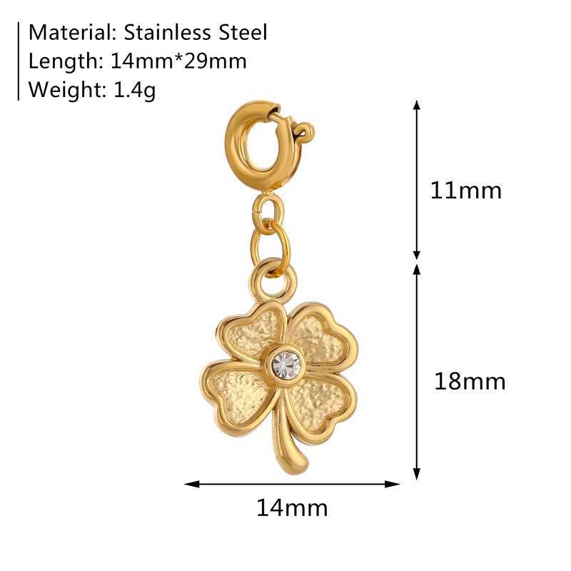 Wholesale Stainless steel marine insect and flower pendant
