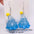 Wholesale Christmas 3D Christmas tree snowman resin earrings