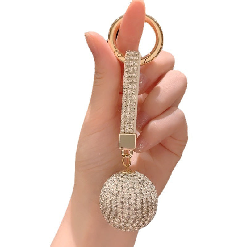 Wholesale Rhinestone Ball Alloy Keychain Lanyard Keychain ACC-KC-ShuoT020