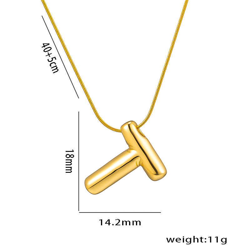 Wholesale Stainless Steel English Letter Necklace ACC-NE-KuCai014