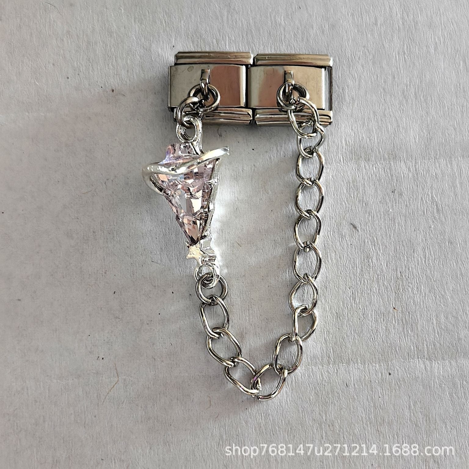 Wholesale Italian Charm Stainless Steel Bracelet Single Hook Pendant Jewelry Accessory Gift