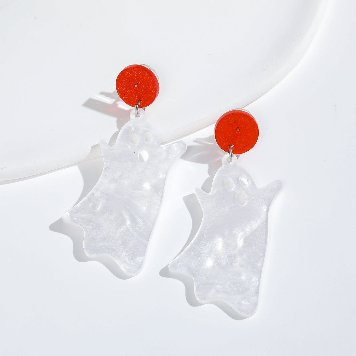 Wholesale Colorful Halloween Ghost Acrylic Earrings