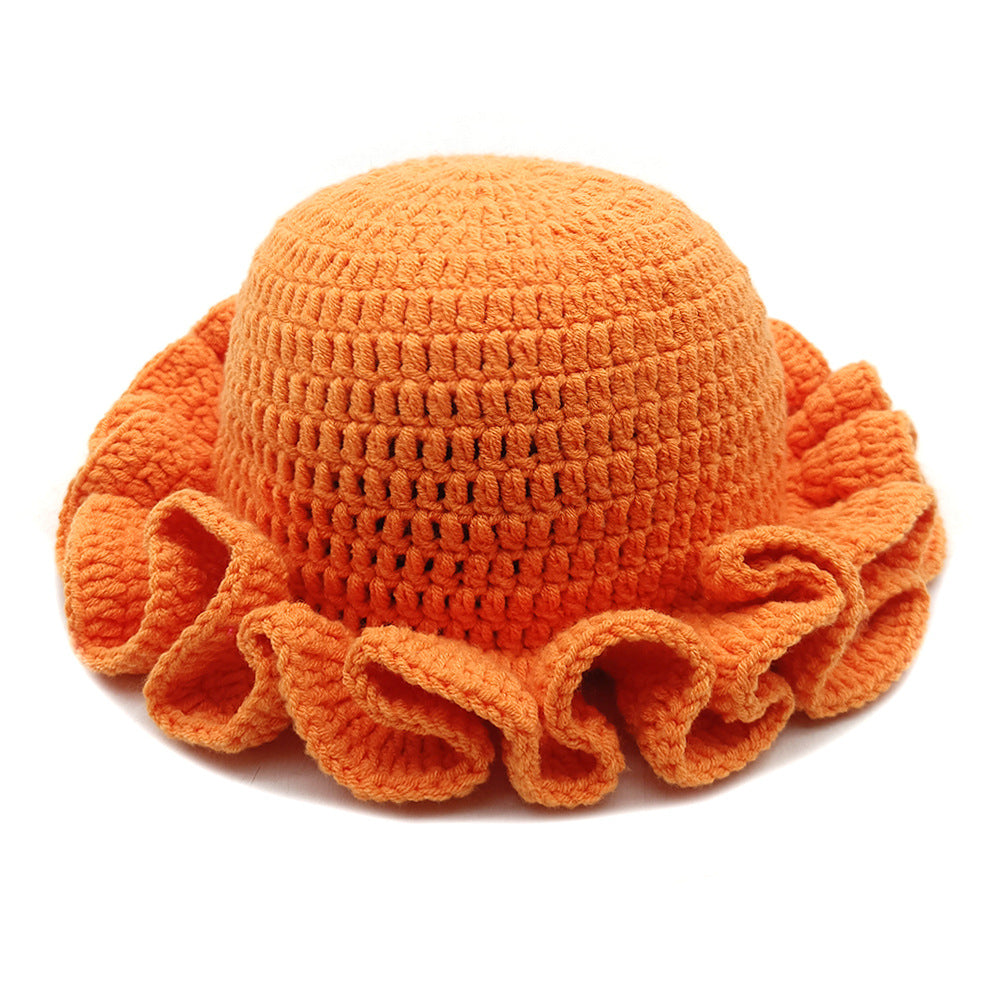 Wholesale  ruffled hat hat hat fashion personality  wool hat