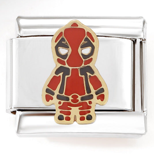 Wholesale Italian charm cartoon character stainless steel modular bracelet