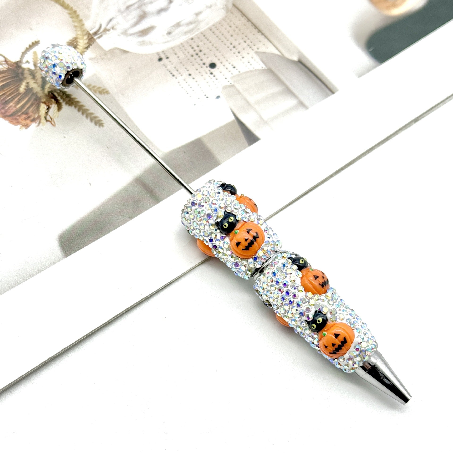 Wholesale  DIY  Pumpkin Beadable Pens