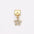 Wholesale 10pcs Italian Charm Bracelet 9mm DIY Splicing Gold Micro-paved Zirconia Pendant Stainless Steel Composable Bracelet