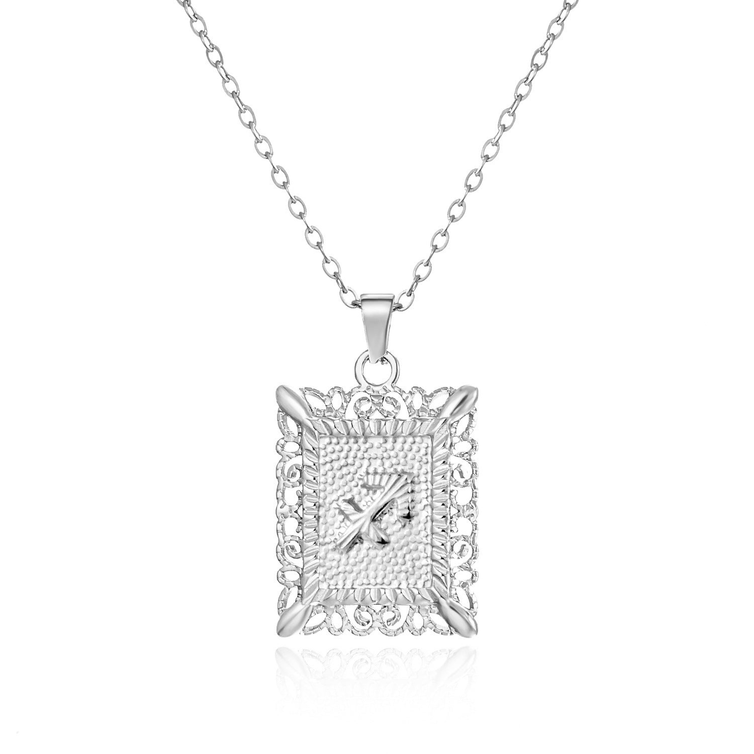 Wholesale Stainless steel twelve constellations necklace