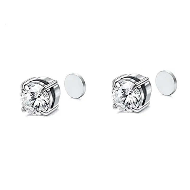 Wholesale Zircon Earrings Zircon Magnet Ear Clip Earrings ACC-ES-YunJin003
